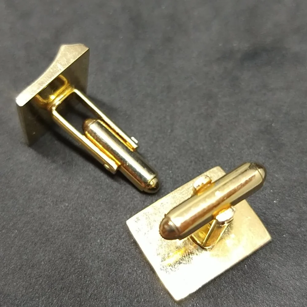 Shields brand goldtone cufflinks vintage